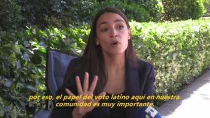 Representante Ocasio-Cortez insta al voto latino ante "peligro" de un Trump "sin limites"