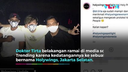 Dr Tirta Klarifikasi Soal Foto di Holywings