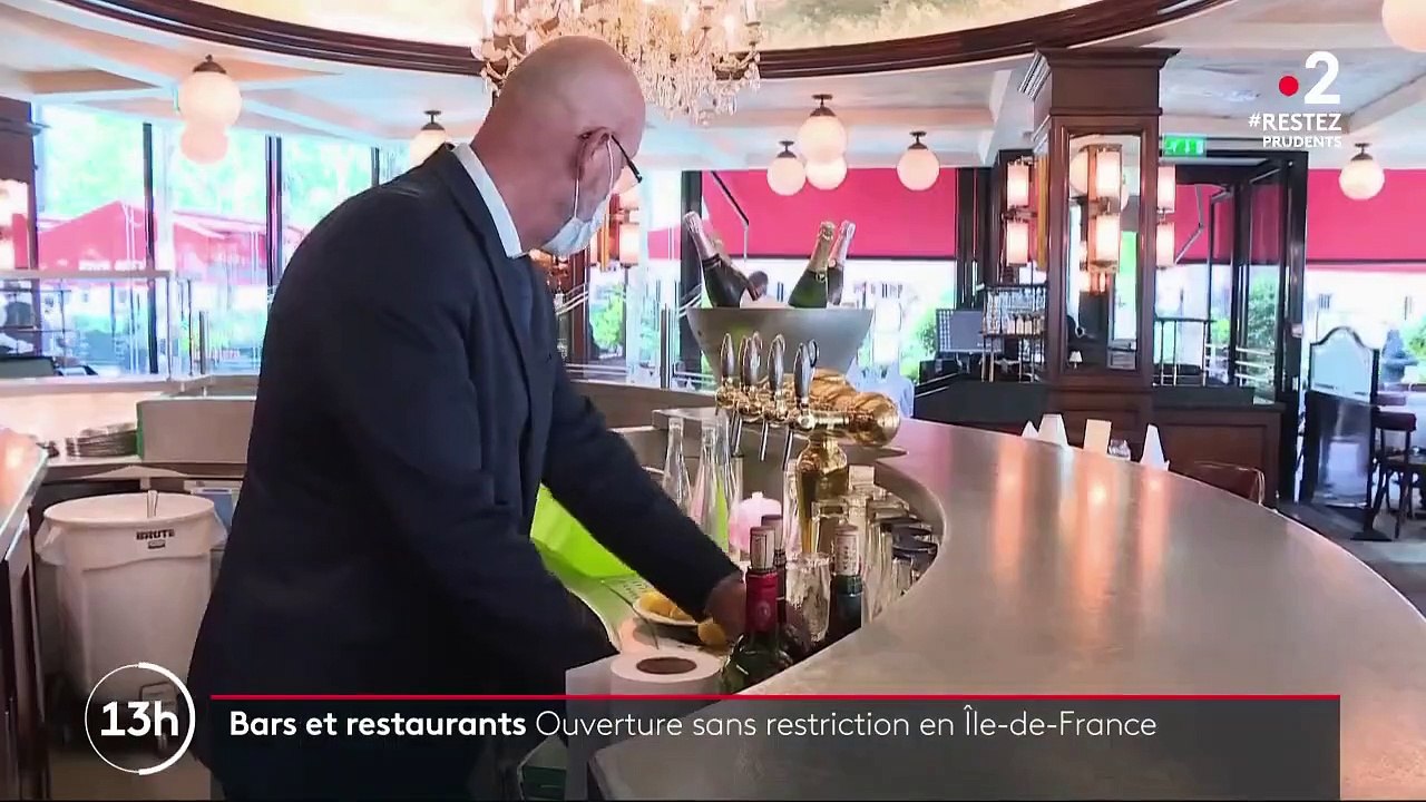 Bars et restaurants : ouverture sans restrictions en Île-de-France