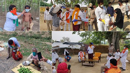 बिना रुके लोगो की मदद में जुटे है रवि किशन
