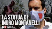 Statua Indro Montanelli imbrattata: sit in di Forza Italia 