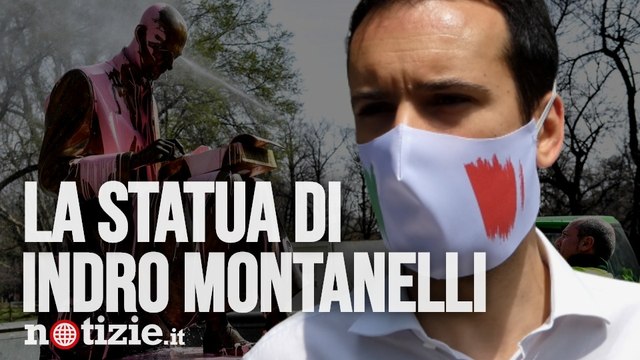 Statua Indro Montanelli imbrattata: sit in di Forza Italia Non tutti i giovani sono pirla | Notizie.it