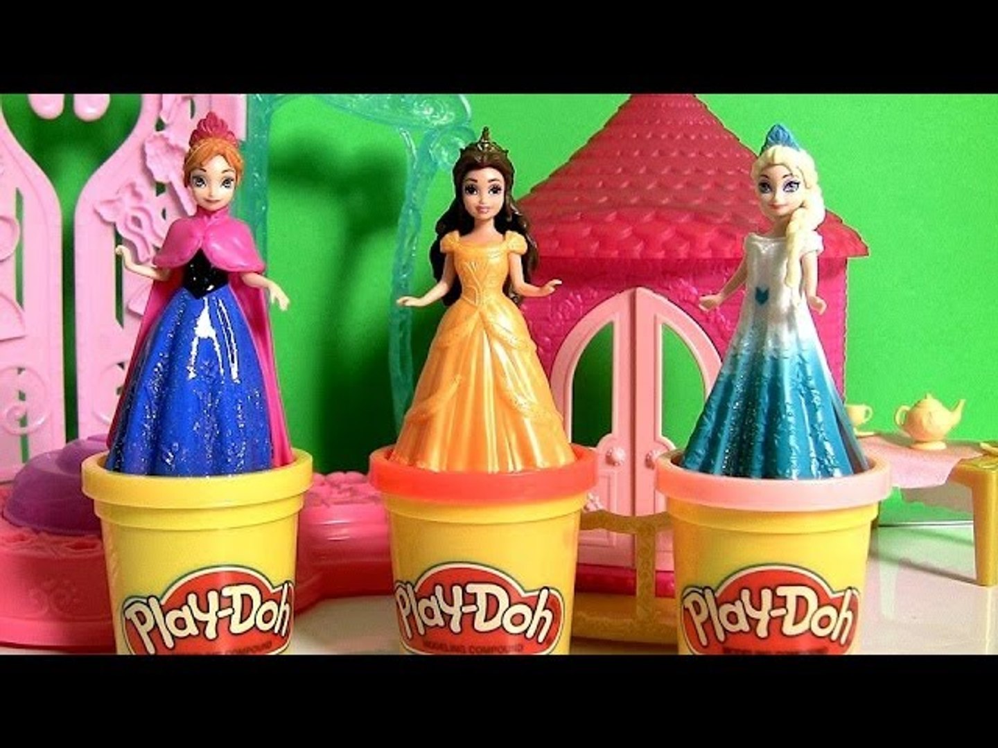 Play Doh MagiClip Princess Belle Flip 'N Switch Castle Magic-Clip Disney  Frozen Elsa Anna Dolls - video Dailymotion