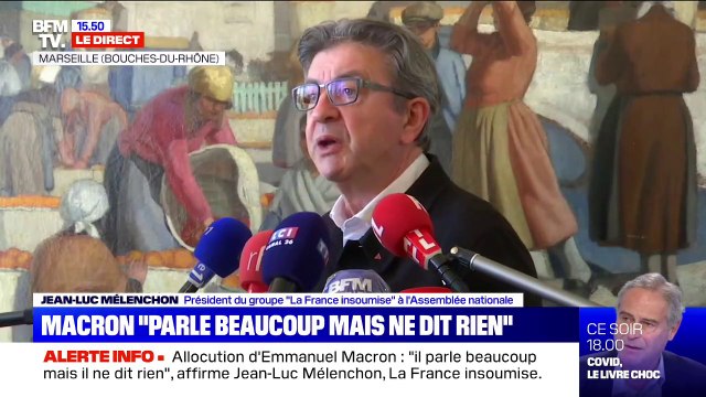Jean-Luc Mélenchon sur le discours d'Emmanuel Macron: Travailler plus, c'est le prototype de la mauvaise idée (...) il faut faire l'inverse