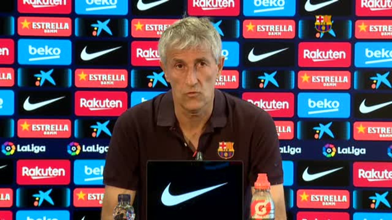 Setién: "Espero que la ventaja que llevamos ahora sea suficiente"