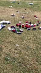 Large gatherings trash Milton Keynes beauty spot