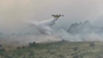 Carini (PA) - Incendio boschivo in zona Villagrazia (15.06.20)
