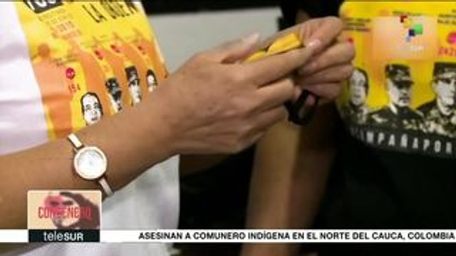 Colectivo boliviano envía mensajes contra la violencia en cubrebocas