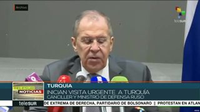 Ministros de Defensa y Relaciones exteriores de Rusia llegan a Turquía