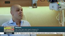 Da positivo de Covid-19 alcalde de Sao Paulo Bruno Covas