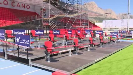 Todo listo en el Olímpico de La Nucía para el Levante- Sevilla