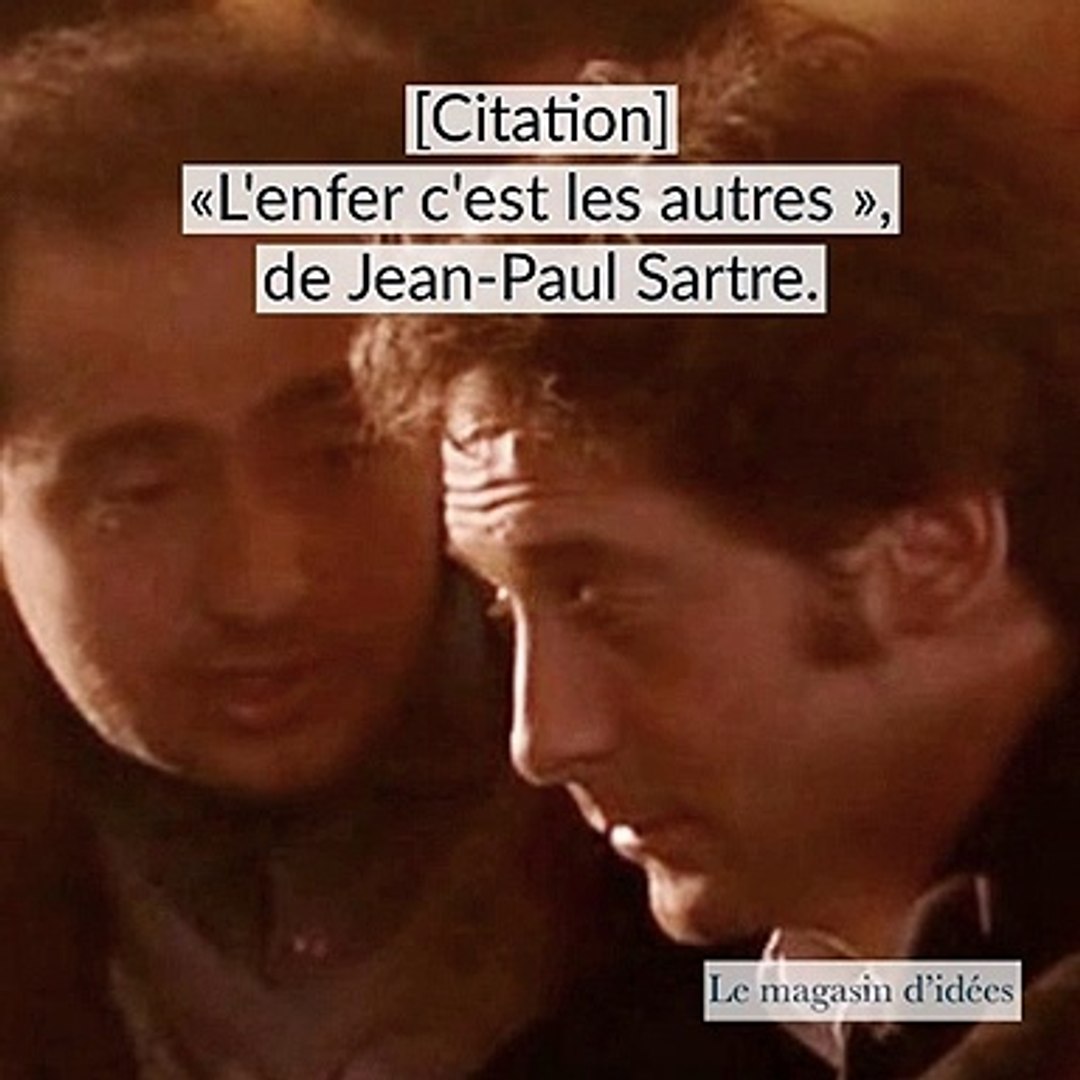 L Enfer C Est Les Autres Sartre Video Dailymotion