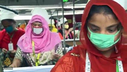Coronavirus pandemic threatens Bangladesh garment(360P)