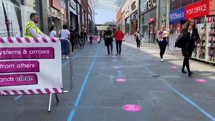 Thousands flock to Wakefield as non-essential shops reopen