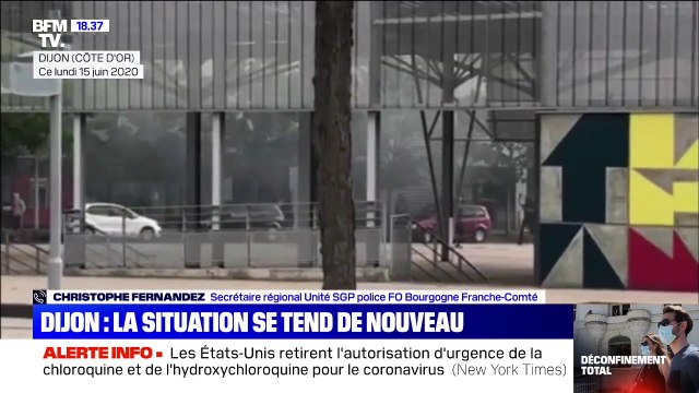 Selon le secrétaire régional Unité SGP Police, 150 à 200 individus sont présents dans le quartier des Grésilles à Dijon