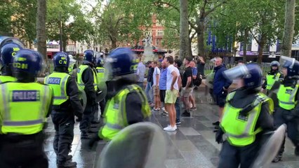 Leicester Meydanı'nda arbede - LONDRA