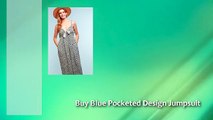 Top Blue Pocketed Design Jumpsuit Wholesale Online