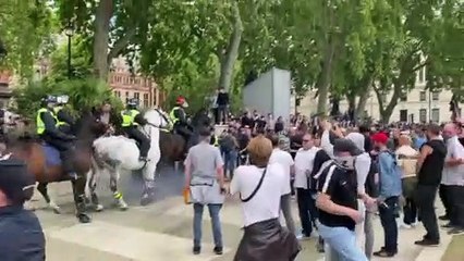 Aşırı sağcı grupların gösterisinde gerginlik (2) - LONDRA