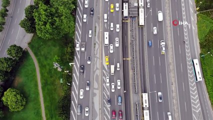 Normalleşme sonrası Haliç Köprüsü’de trafik yoğunluğu arttı