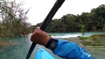Kayaker Gets Lodged in Waterfall