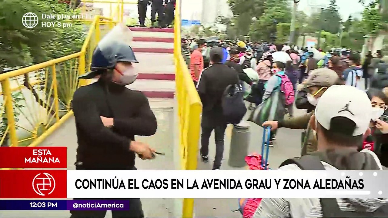 Edición Mediodía: Continúa el caos en la avenida Grau y zonas aledañas