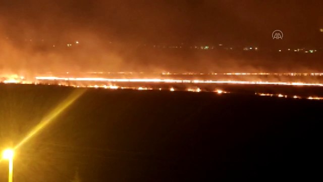 Suriye sınırında yangın çıktı - MARDİN