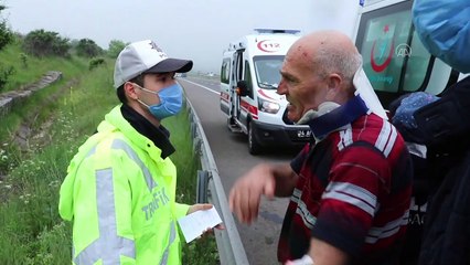 Otoyoldan çıkan cip ağaçların arasında girdi: 2'si çocuk 6 yaralı - BOLU