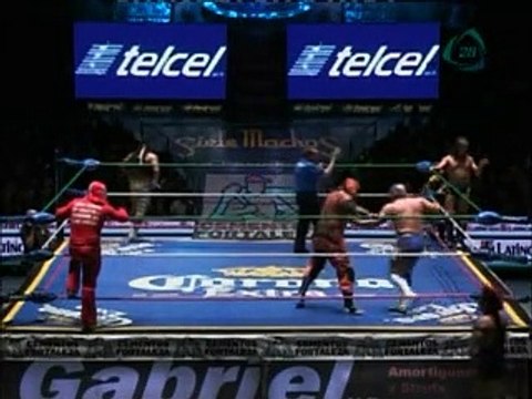 La Máscara, Máximo, Valiente vs Felino, Mr. Niebla, Negro Casas