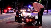 Polis aracıyla çarpışan motosikletin sürücüsü yaralandı - MANİSA