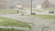Hail, gusty winds blow through Georgia