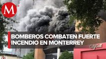 Se incendia edificio de Gobierno en el centro de Monterrey