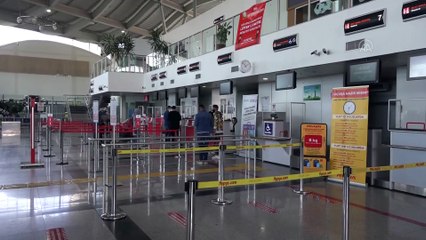 Sivas'ta normalleşme sürecinde ilk uçak seferi yapıldı