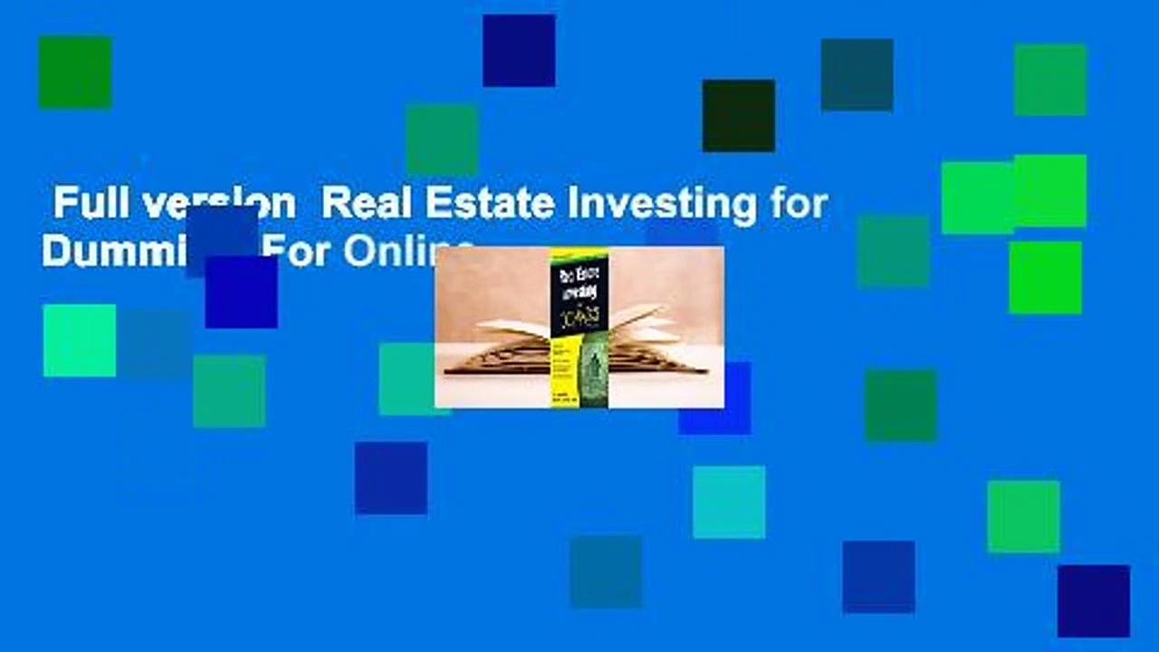 Full version  Real Estate Investing for Dummies  For Online
