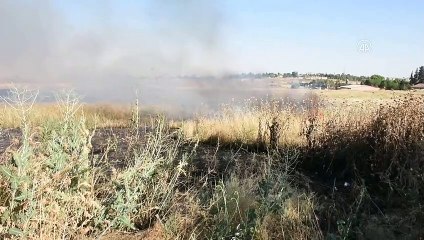 Suriye sınırında çıkan yangına TOMA ile müdahale edildi - MARDİN