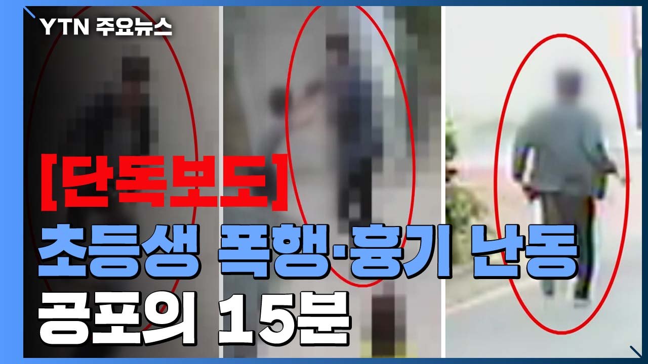[단독] 어린이공원서 초등학생 마구잡이 폭행에 흉기 난동...공포의 15분 / YTN