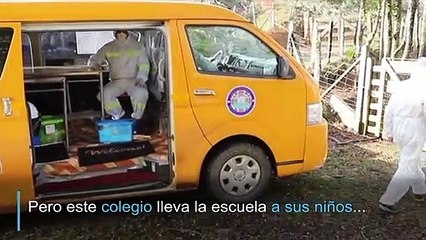 Un aula sobre ruedas para niños mapuches de Chile