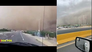 ENORME TOLVANERA CUBRE A COAHUILA Y DURANGO, MÉXICO (no tiene que ver con el Polvo del Sahara)