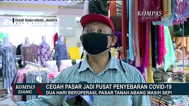 Berikut Kondisi Pasar Tradisional Saat Kebijakan Ganjil-Genap Kios Diterapkan
