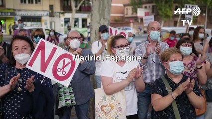A Madrid, les soignants réclament plus de moyens pour l'hôpital public