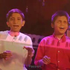Beautiful Song ... ShaliMa॥ Two little boys singing one of them is blind.