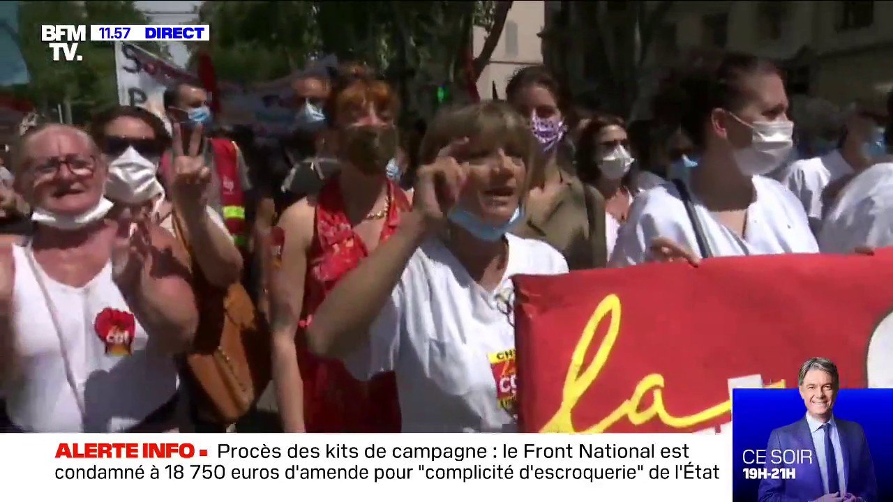 Les soignants sont de retour dans la rue à Marseille pour réclamer plus de moyens pour l'hôpital