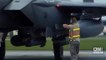 ABD'ye ait savaş uçağı düştü | Video
