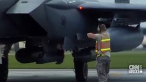 ABD'ye ait savaş uçağı düştü | Video