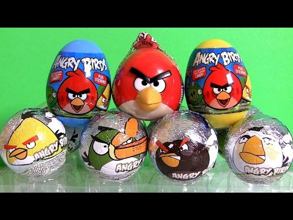 NEW Angry Birds Surprise Eggs Review by Disneycollector Chocolate