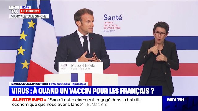 Emmanuel Macron: Cette crise nous a montré que nous devons continuer à produire dans notre pays