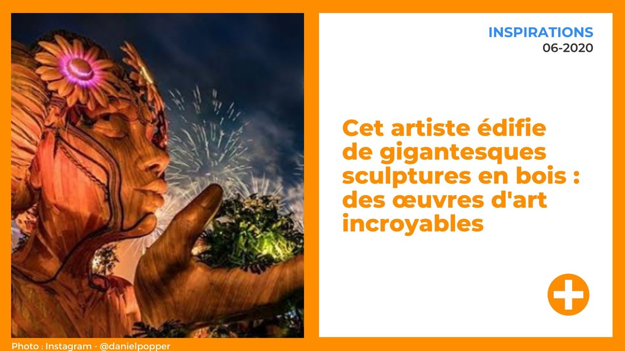 Cet artiste édifie de gigantesques sculptures en bois : des œuvres d'art incroyables