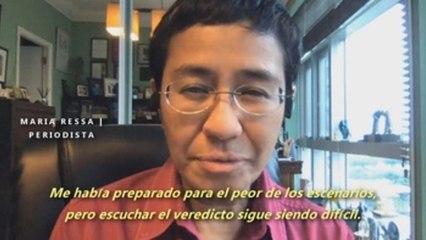 Maria Ressa tras ser condenada: "La democracia está muriendo poco a poco"