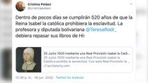 El tremendo zasca de Vox a Teresa Rodríguez por Colón: 