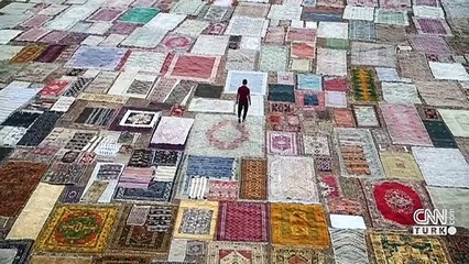 Döşemealtı'ndaki halılar görsel şölen sunuyor | Video