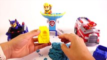 Paw Patrol Kinetic Skye & Chase Sand Adventure Bay Beach Learning Colors for Children